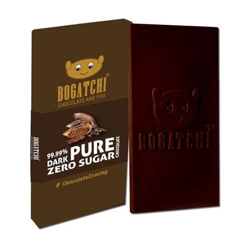 BOGATCHI Premium 99% Dark Chocolate | Pure | Real Cocoa Intense Dark ...