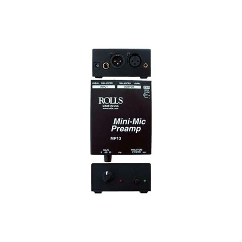 Rolls Rolls MP13 6.8-" x 4.7-" x 2.6-" Mini-Mic Preamp at Lowes.com