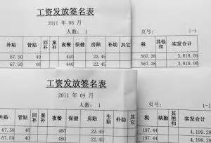 石家庄市部分职工“晒”工资条 显示新个税实惠_新闻中心_新浪网