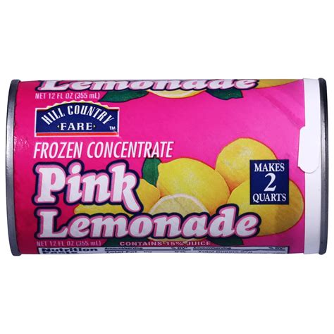 Hill Country Fare Frozen Pink Lemonade - Shop Juice & Smoothies at H-E-B