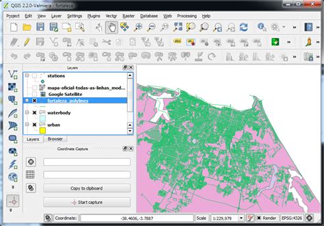 Using OS Open Maps QGIS 的图像结果