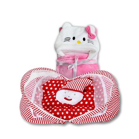 Buy My Newborn Baby Mosquito Net Bedding and Blankets (Red) | Soft ...