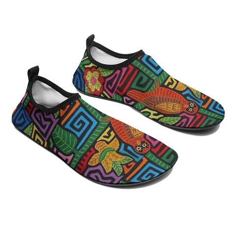 Mola De Panama Mounted Water Shoes Beach Slip-on Shoes for Men Women ...