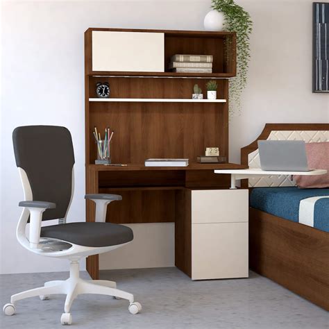 GODREJ INTERIO Bay Workdesk (Brown Color) : Amazon.in: Home & Kitchen