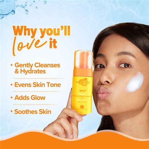 Glow+ Mousse Hydrating Foam Cleanser - 100 ml (Pack of 2) – Aqualogica