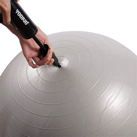 YOGIVO Exercise Ball Pump - Hand Air Pump for Stability Workout and ...