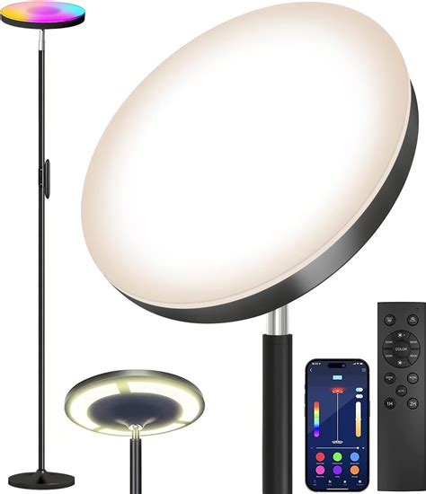 Keepsmile Double Side Lighting Led Floor Lamp with Remote Smart App 36W ...