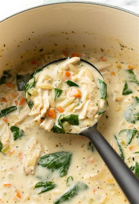 Creamy Lemon Chicken Orzo Soup • Salt & Lavender - ratio of orzo to chicken broth
