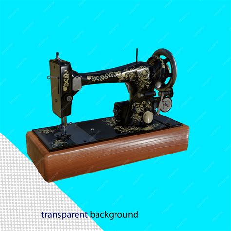 Sewing machine high quality 3d render with transparent background ...