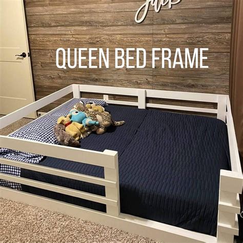 QUEEN Montessori Floor Bed Frame, DIY Montessori Bed Frame, DIY Toddler ...