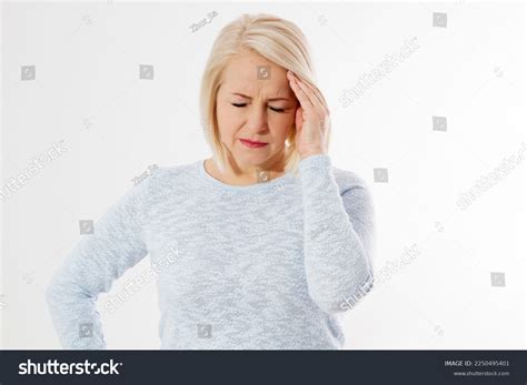 Women Hormonal Headaches Closeup Middle Aged Stock Photo 2250495401 | Shutterstock