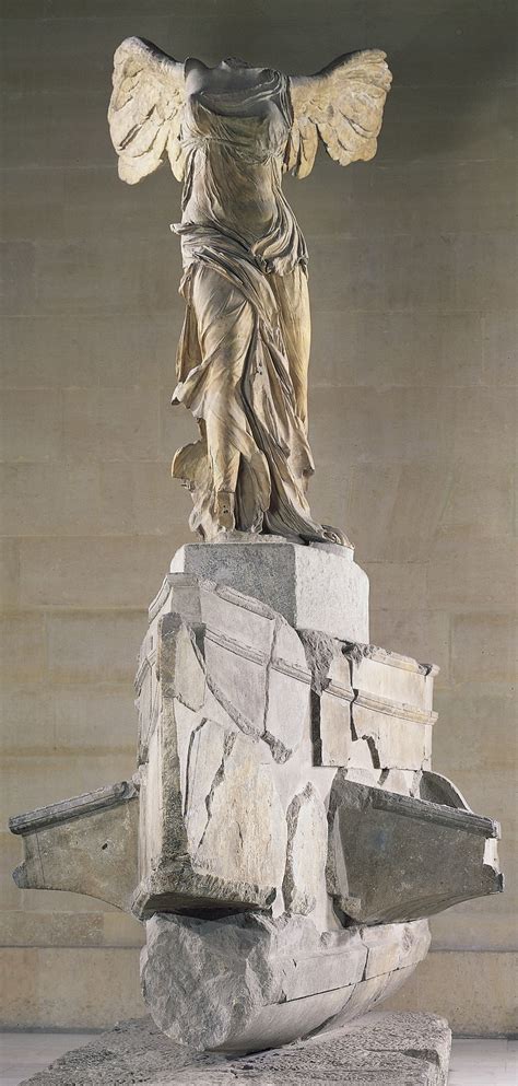 Nike alighting on a warship (Nike of Samothrace), from Samothrace ...