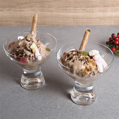 Buy BOHEMIA CRYSTAL Samba Transparent Glass Ice Cream Cup - 330ml - Set ...