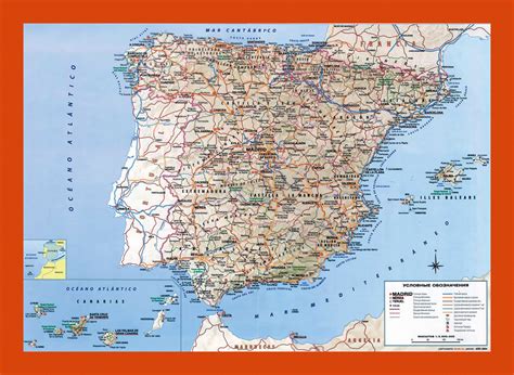 Road map of Spain | Maps of Spain | Maps of Europe | GIF map | Maps of the World in GIF format ...