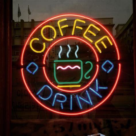 Custom Coffee Cafe Drink Neon Sign Real Neon Light – Custom Neon Signs