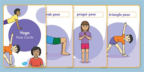 Yoga Poses Cards - Twinkl - KS1