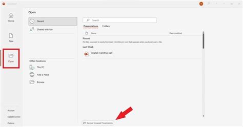 Image result for Recover Unsaved PowerPoint
