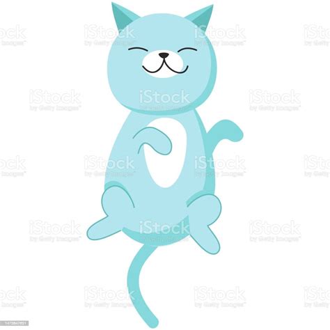 Cute Cat Sleeping In Back Vector Icon Cartoon Stock Illustration - Download Image Now - Animal ...
