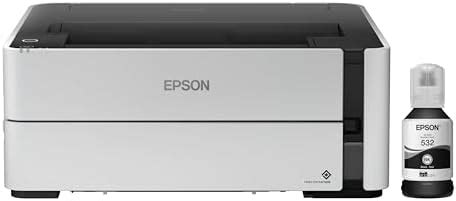 Epson Ecotank Wireless Monochrome Supertank Printer (M1170), White ...