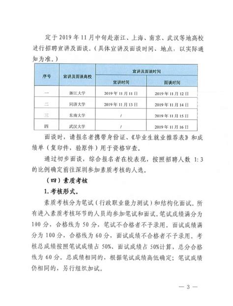 深圳市水务局2020届大学毕业生校园招聘公告