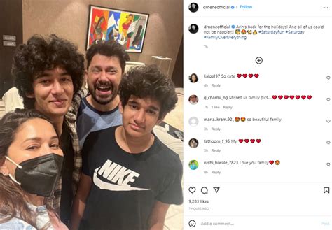 Madhuri Dixit, Shriram Nene's son Arin returns home for holidays