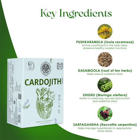 Cardojith Tablets 100 – Ayurvedic Heart Health Supplement – avpayurveda