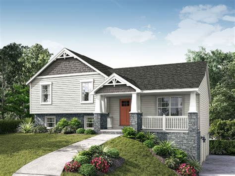 Lexington II Floor Plan: Split-Level Custom Home - Wayne Homes | Wayne ...