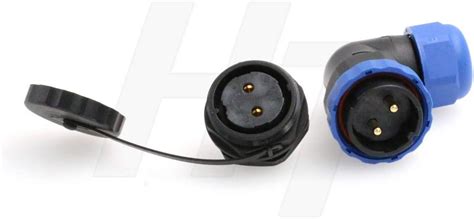Buy HangTon HE29 2 Pin Plastic Waterproof Connector Threaded Outdoor ...