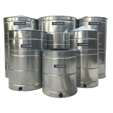 300 Gallon Texas Metal Tanks Steel Vertical Water Tank | WT300SS