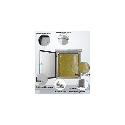 Buy GERSIK Outdoor 304 Stainless Steel Electrical Enclosure Box, IP67 ...