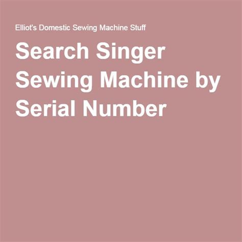 Find Serial Number On Singer Sewing Machine 的图像结果