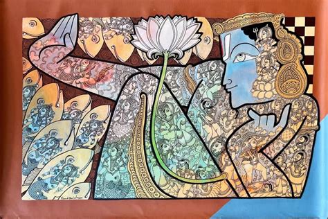 Buy Original RG Vishnu -7 Painting online By Ramesh Gorjala | Eikowa