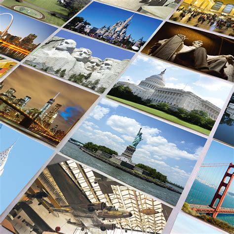 Buy US National Monuments and Landmarks Postcards - Set of 25 4"x6 ...