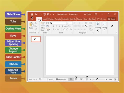 Image result for Microsoft PowerPoint Label Parts