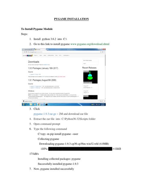 Pygame Installation Tutorial 的图像结果