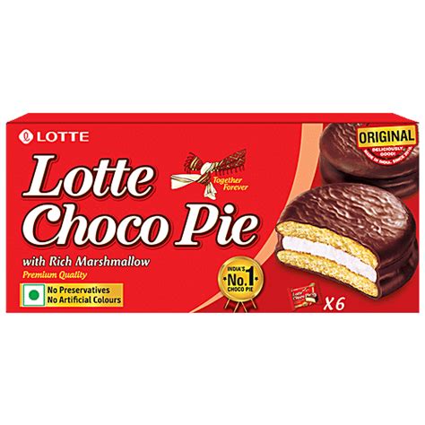 Buy Lotte Choco Pie With Rich Cocoa 168 Gm Online At Best Price of Rs ...
