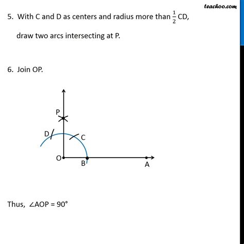 Image result for Construct an Angle of 90 Using Compass