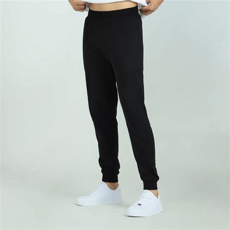 Cruze French Terry Cotton Joggers Pitch Black – XYXX Apparels