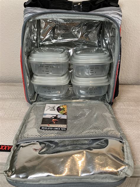JAXX / Lunch Travel Bag / Insulated Tote / 4 containers / 12 + warm or cold | eBay