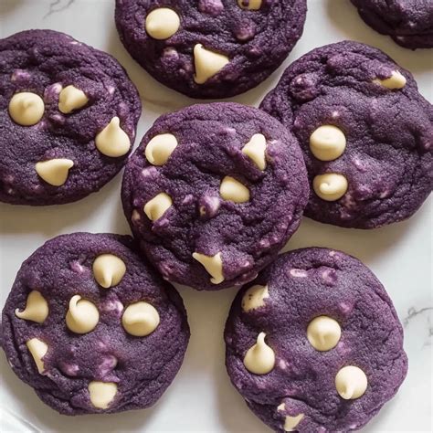 Irresistible Ube Cookies with White Chocolate Chips