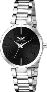 LOIS CARON LCS-4675 BLACK DIAL WITH SILVER STRAP Analog Watch - For ...