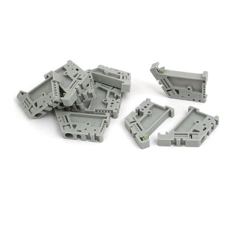 Generic 10pcs DIN Rail Mount Guide Support Fixing Terminal Block ...