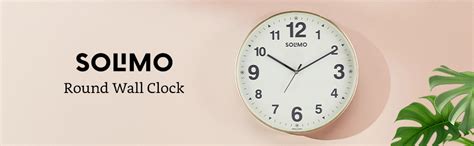 Buy Amazon Brand - Solimo Round Office Analog Wall Clock | Plastic ...