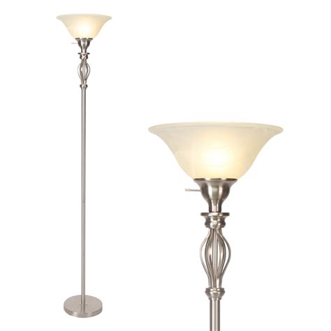 Torchiere Floor Lamps for Living Room & Bedroom – Stand Up Lamp with ...