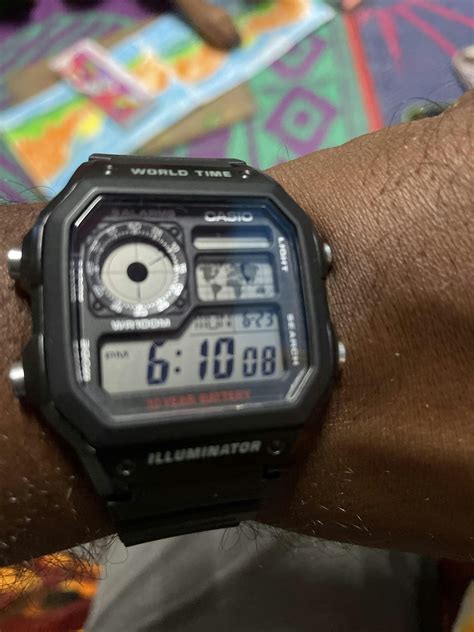 Casio D097 YOUTH AE1200WH-1AVDF Black Digital Unisex Watch – Sai ...