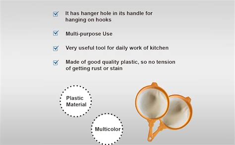 Garden Of Arts Plastic Juice Strainer 7 Number 33 CMS Long And 17 CMS ...