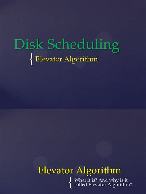 Elevator Algorithm 的图像结果
