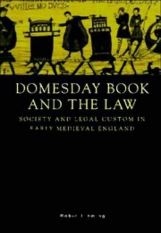 Buy Domesday Book and the Law: Society and Legal Custom in Early ...