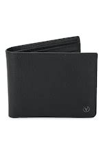 Buy Men Black Genuine Leather Wallet Online - 746598 | Van Heusen