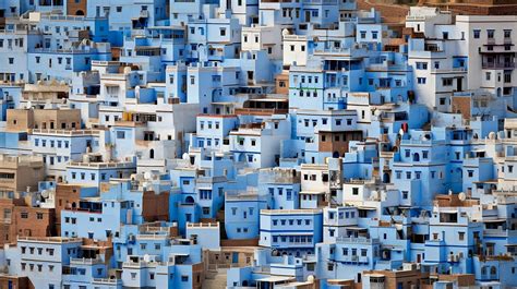 Free picture: Old traditional blue city in Morocco